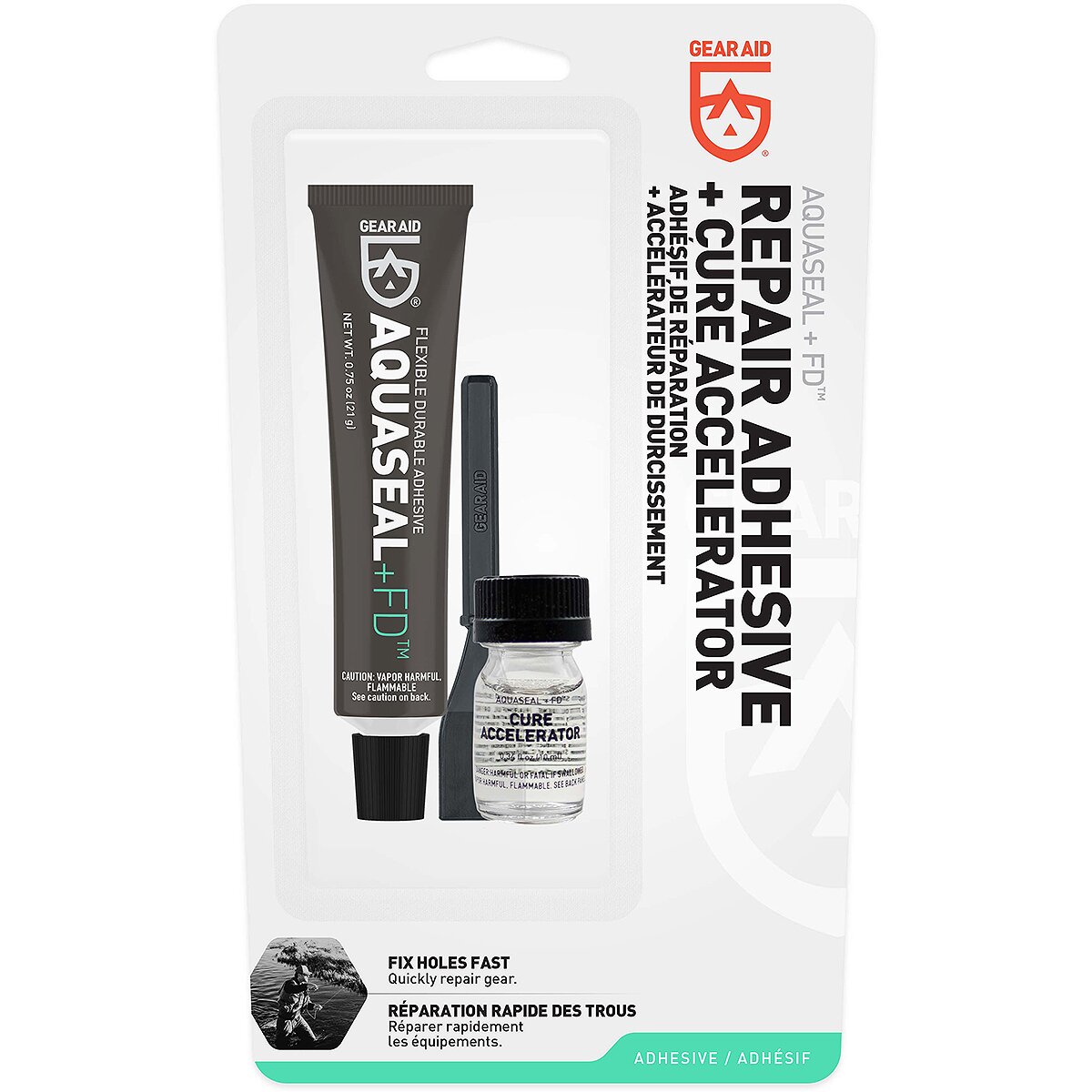 Gear Aid Gear Aid Aquaseal FD Repair Adhesive & Cure Accelerator One Color, 0.75oz - $14.95 at Competitive Cyclist