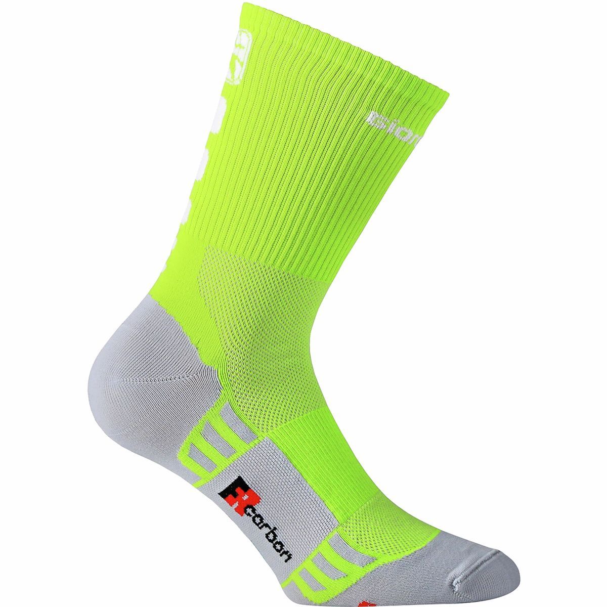Giordana FR-C Tall Cuff Socks Yellow Fluo/White, S/37-40 - Men's