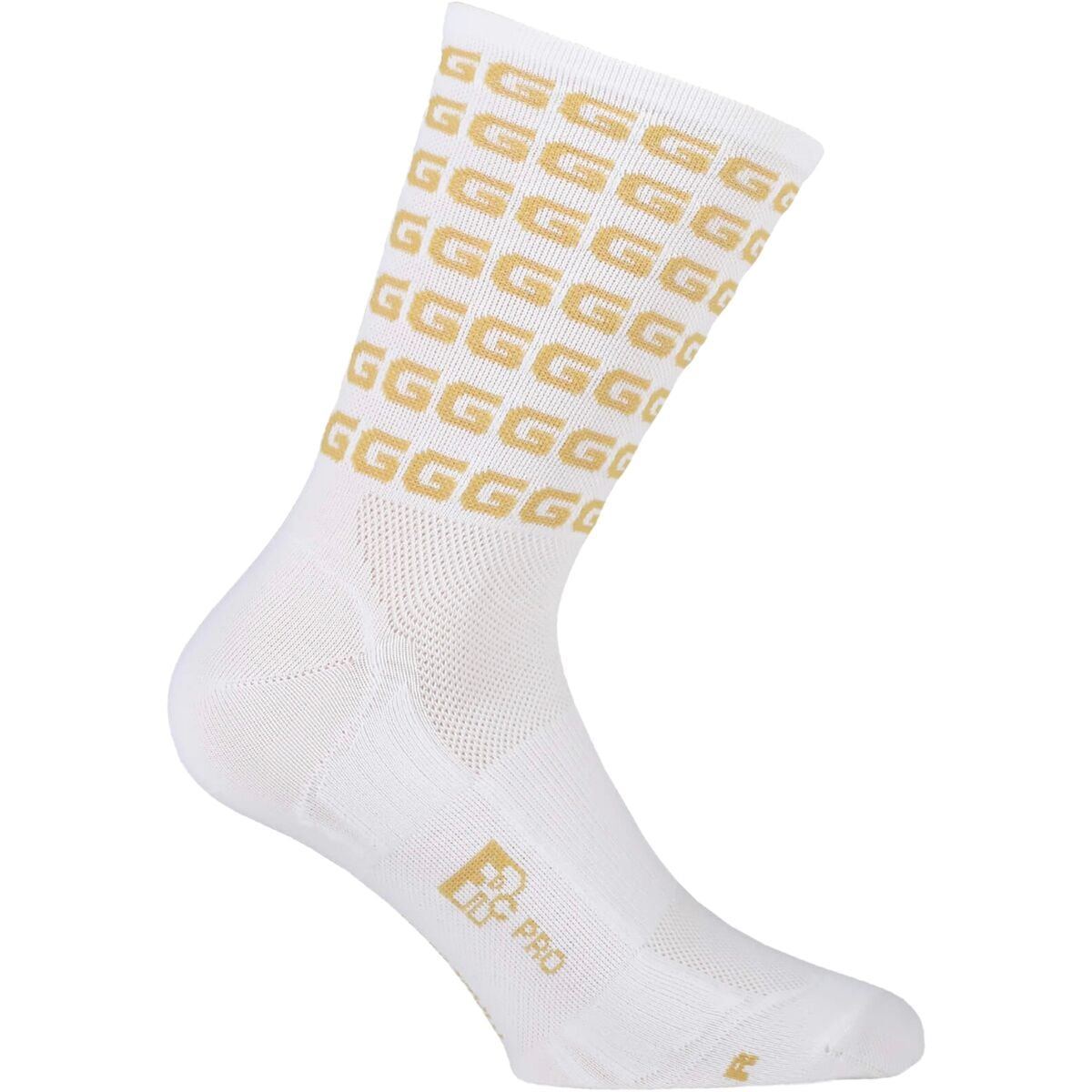 Giordana FR-C Pro G Tall Cuff Sock White/Gold, 45-48 - Men's