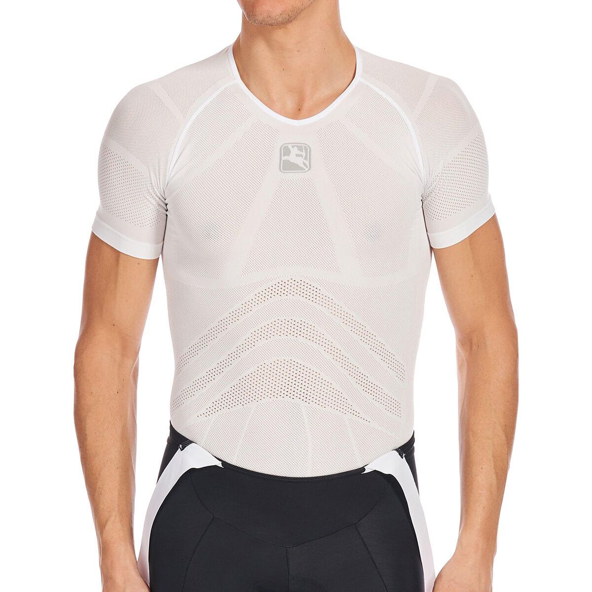 Giordana Lightweight Tubular Knit Short-Sleeve Baselayer Top - Men's White, XL