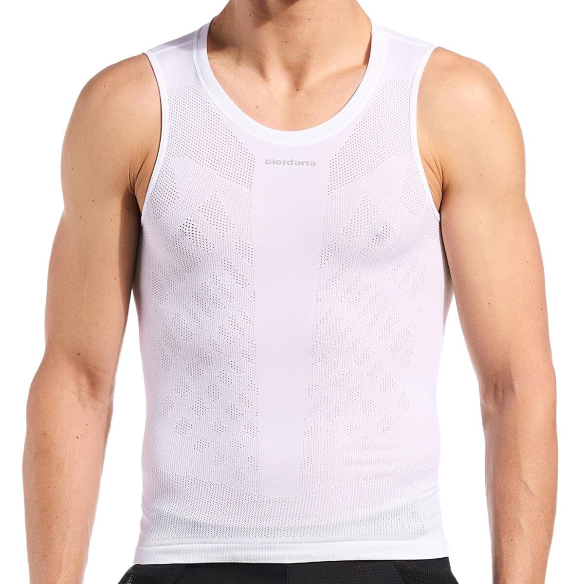 Giordana Light Weight Knitted Sleeveless Baselayer - Men's White, XL