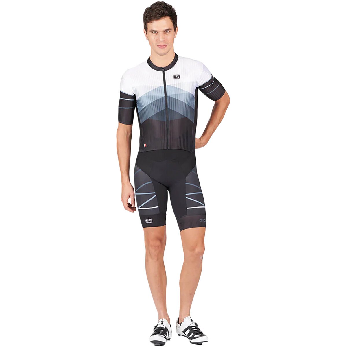 Giordana Giordana FR-C Pro TRI Short-Sleeve Doppio Suit - Men's White/Black, M