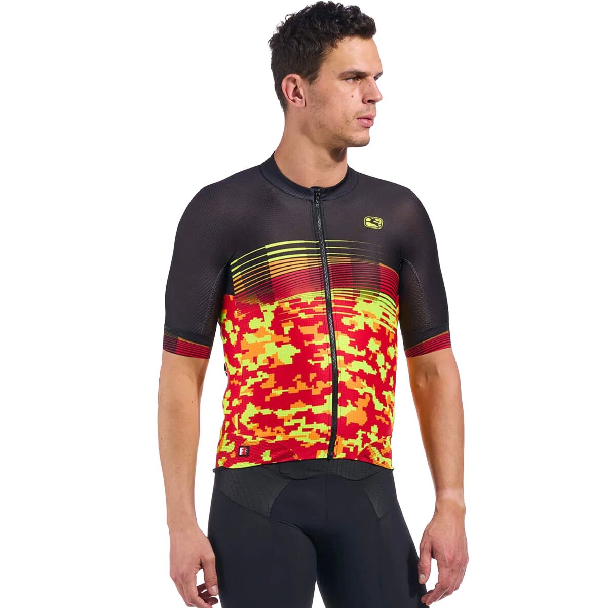 Giordana Giordana FR-C Pro TRI Short-Sleeve Top - Men's Red/Fluo Yellow, L