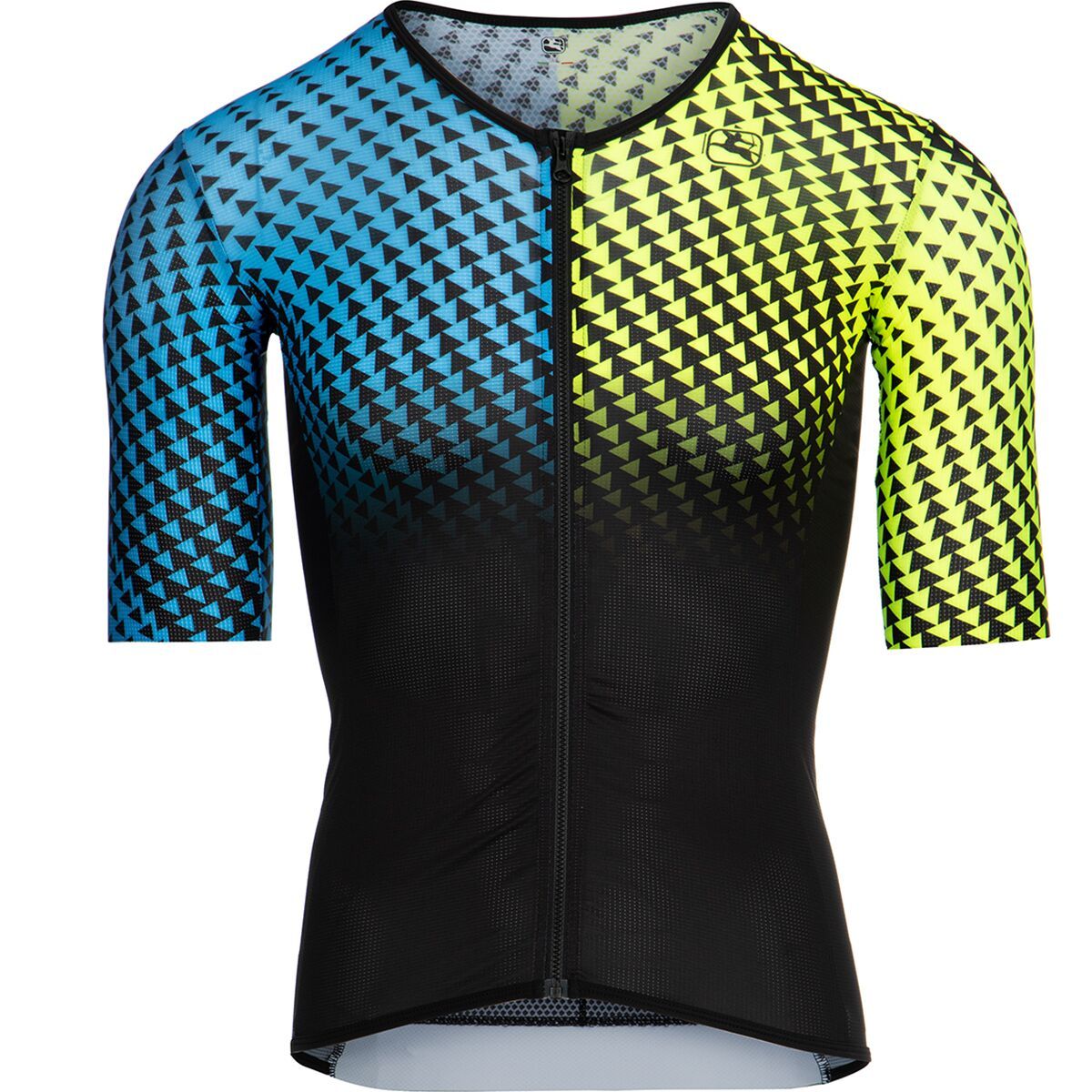 Giordana Vero Pro TRI Short-Sleeve Top - Men's Fluo Blue/Fluo Yellow, L
