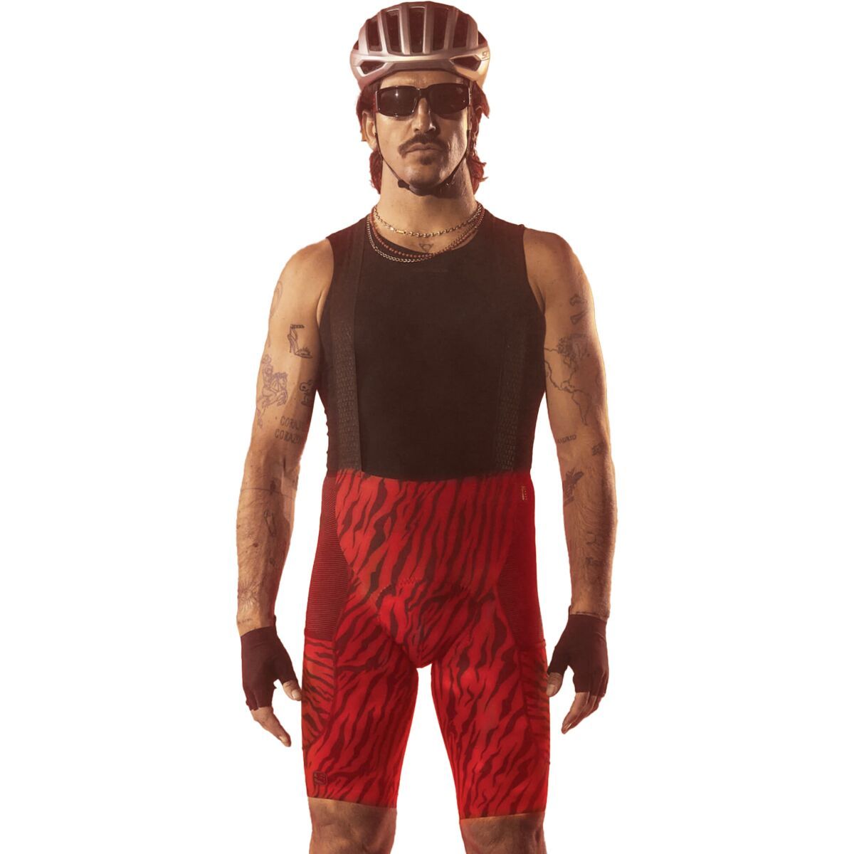 Giordana Giordana Beyond Gravel Cargo Bib Short - Men's Red Tiger, L
