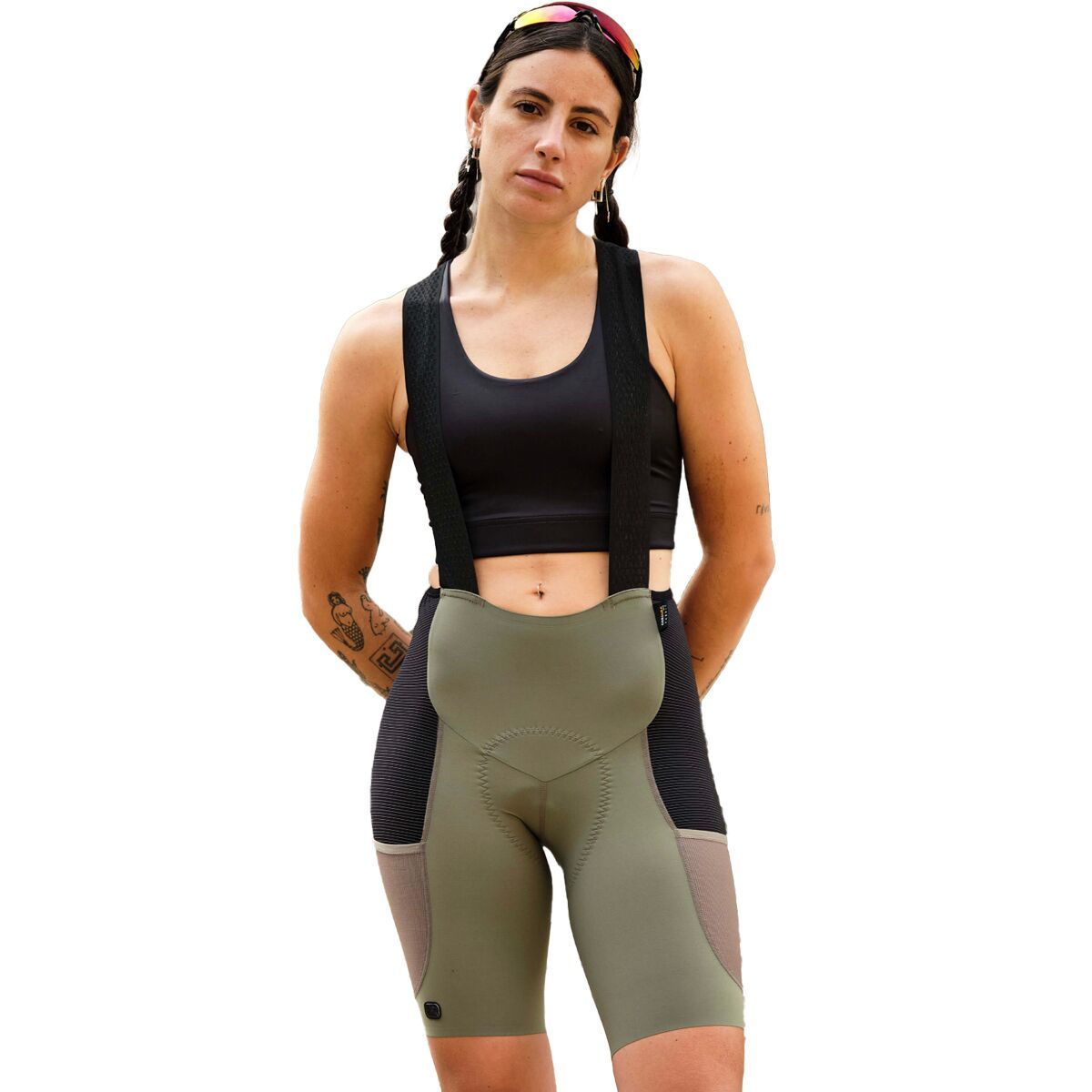 Giordana Beyond Gravel Cargo Bib Short - Women's Smokey Olive, XL