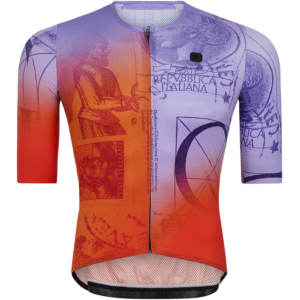 Giordana Giordana Urto Short-Sleeve Jersey - Men's La Posta Orange/Purple, S