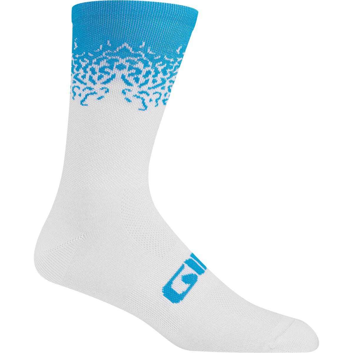 Giro New Road Merino Seasonal Wool Socks Ano Blue White, S - Men's