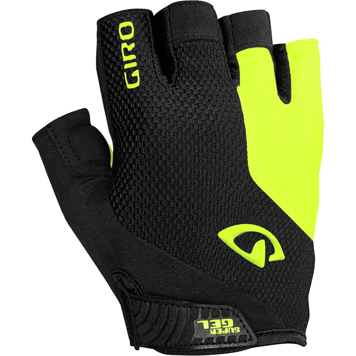Giro Strade Dure Supergel Glove Black/Highlight Yellow, M - Men's