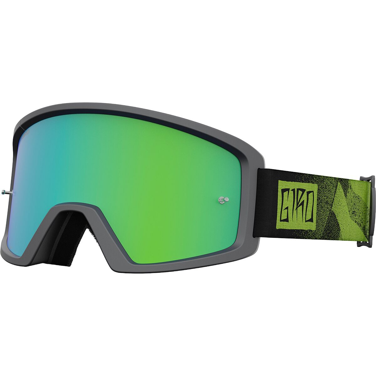Giro Giro Blok MTB Goggles Black/Ano Lime/Loden Green Lens, One Size