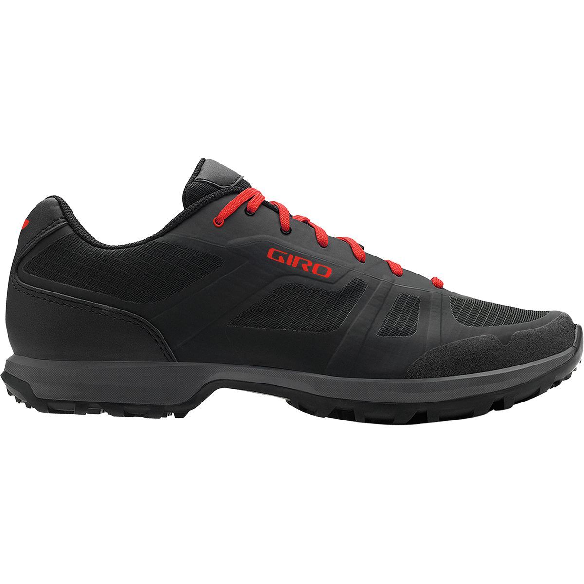 Giro Gauge Cycling Shoe - Men's Black/Bright Red, 40.0