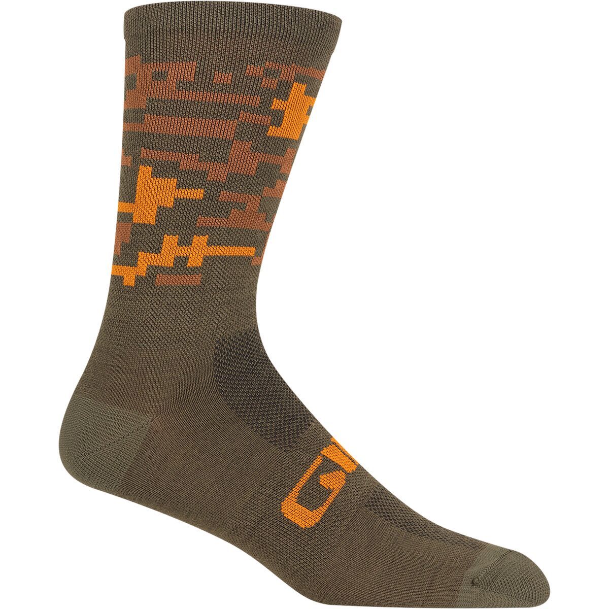 Giro Giro Merino Seasonal Sock Trail Green Camo, M - Men's