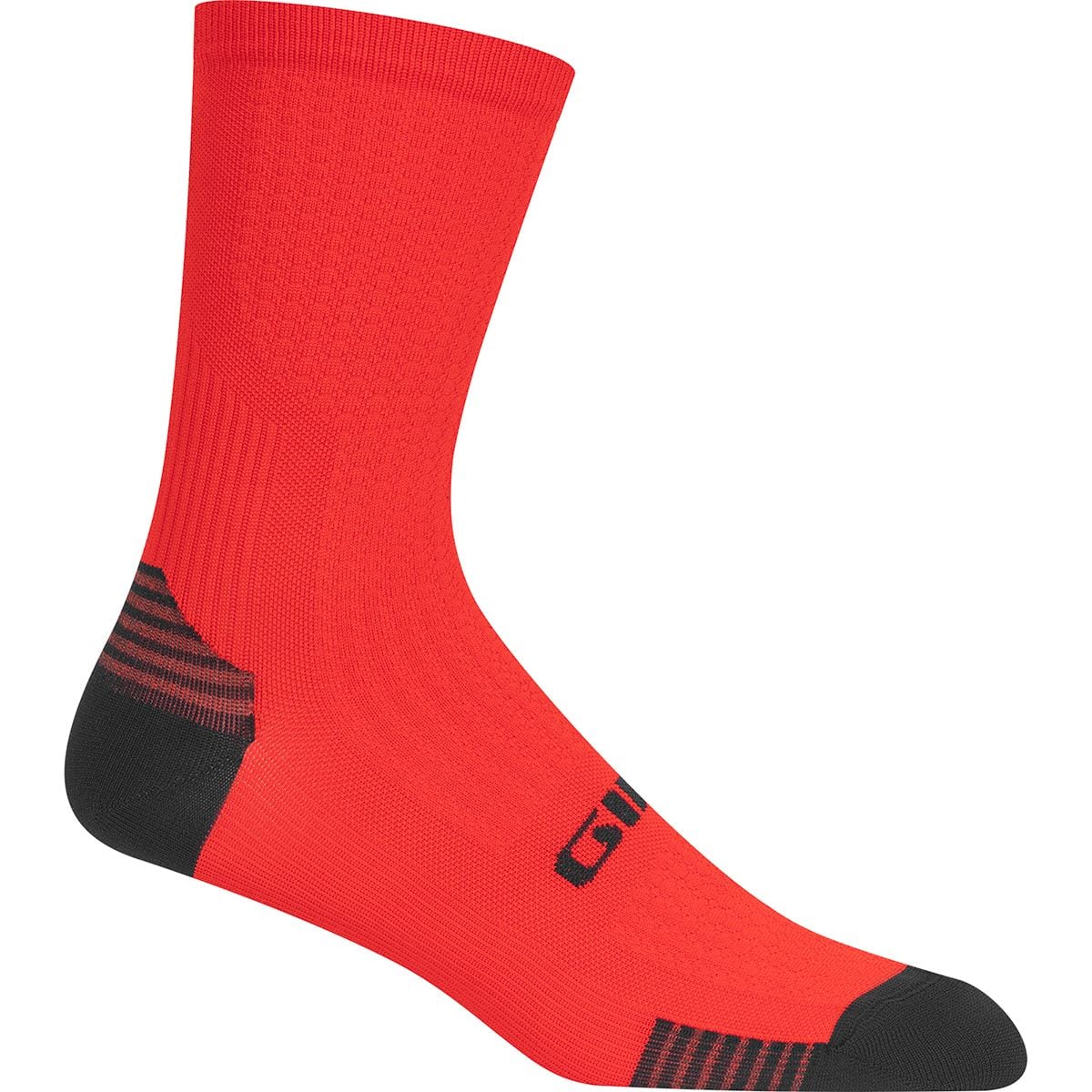 Giro HRC +Grip Bike Sock Bright Red, M - Men's