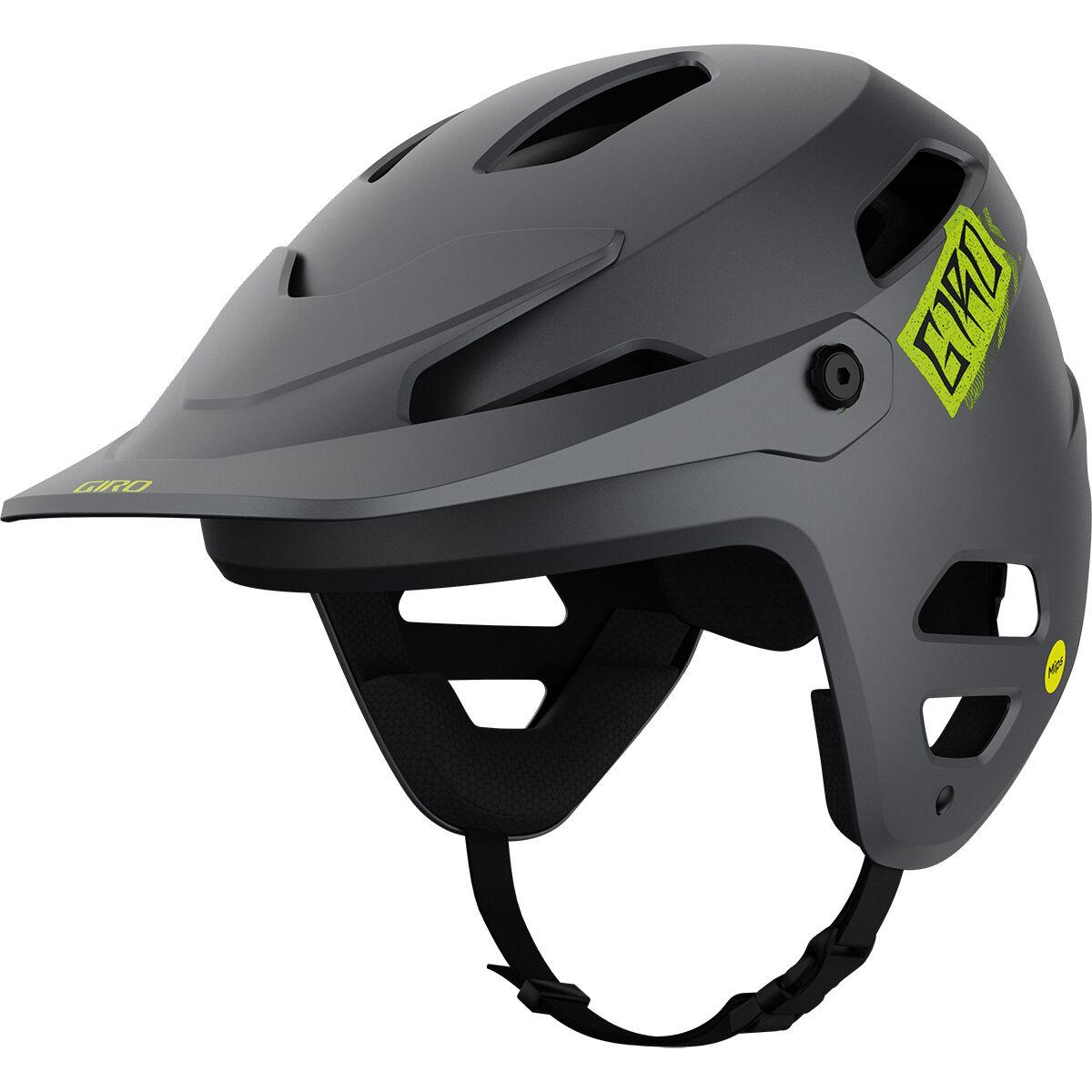 Giro Tyrant Spherical Helmet in Matte Metallic Black / Ano Lime - Size: Large