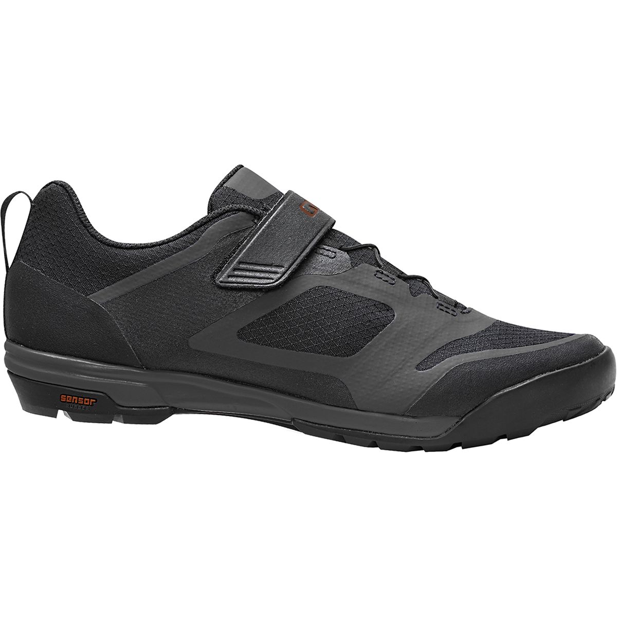 Giro Ventana Fastlace Cycling Shoe Black/Dark Shadow, 42.0 - Men's