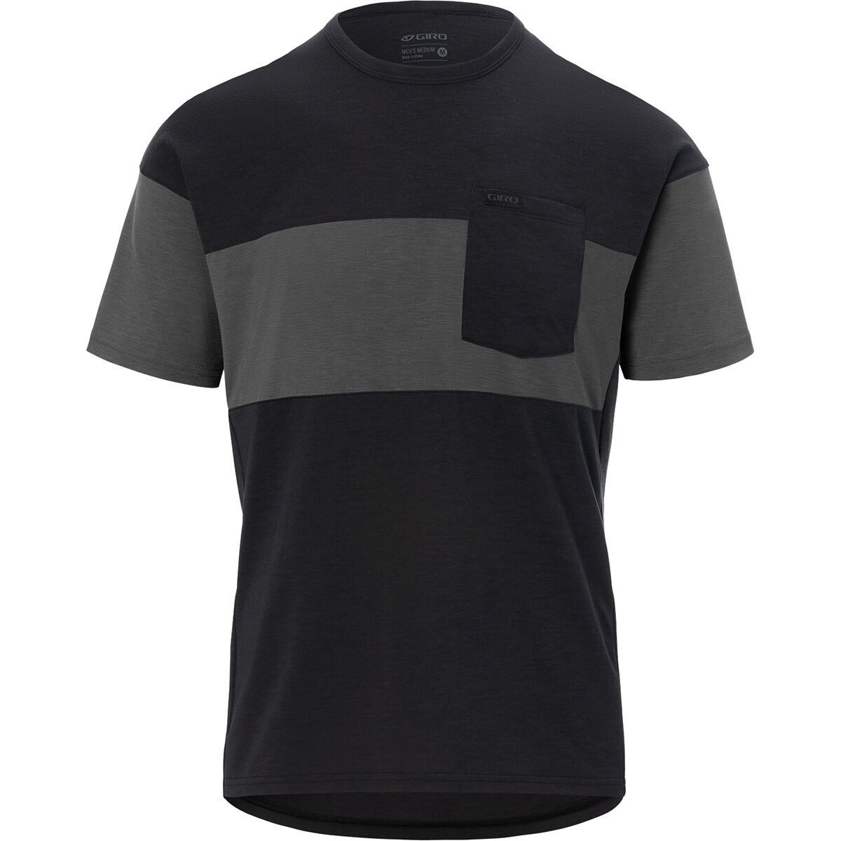 Giro Ride Jersey - Men's Black/Charcoal, L