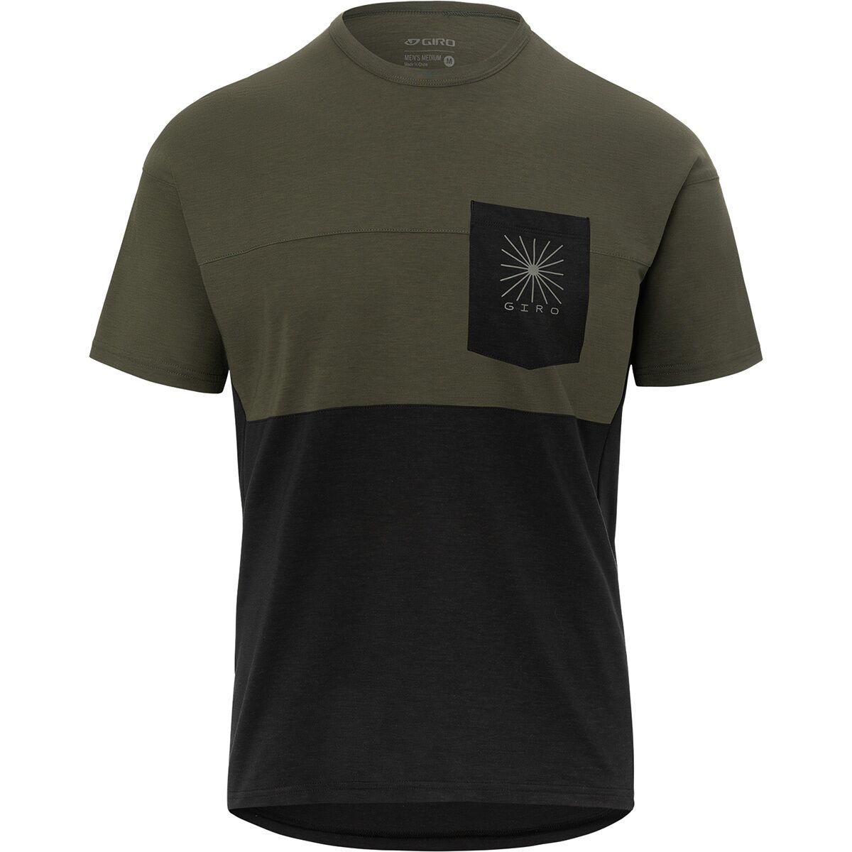 Giro Giro Ride Jersey - Men's Trail Green/Black, M