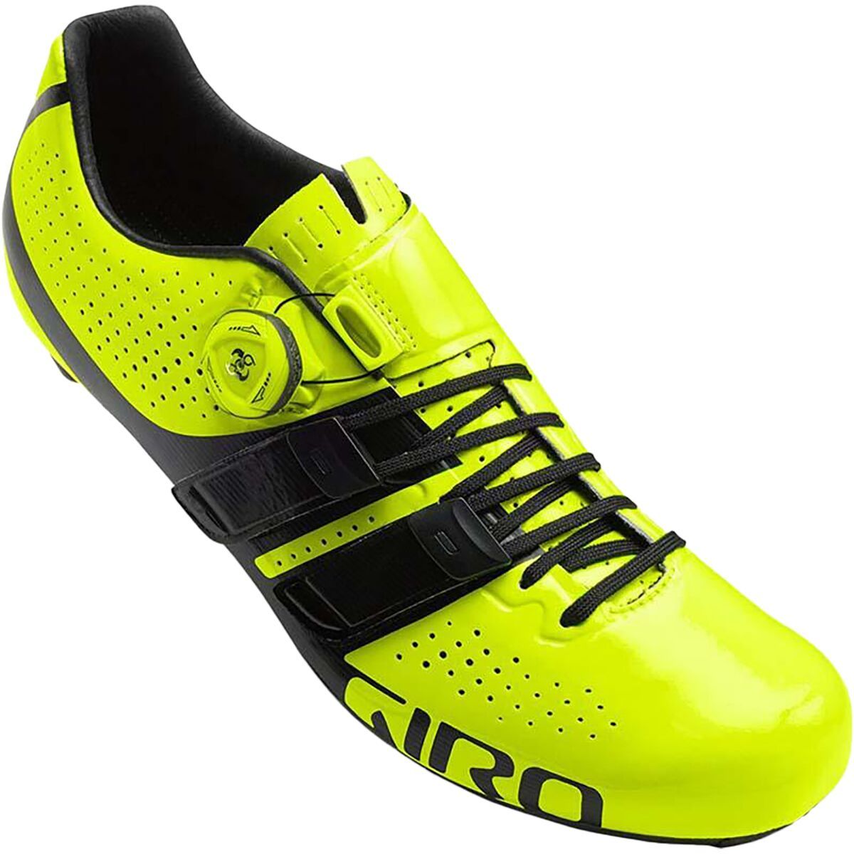Giro Factor Techlace Cycling Shoes Hi Yellow/Black, 39