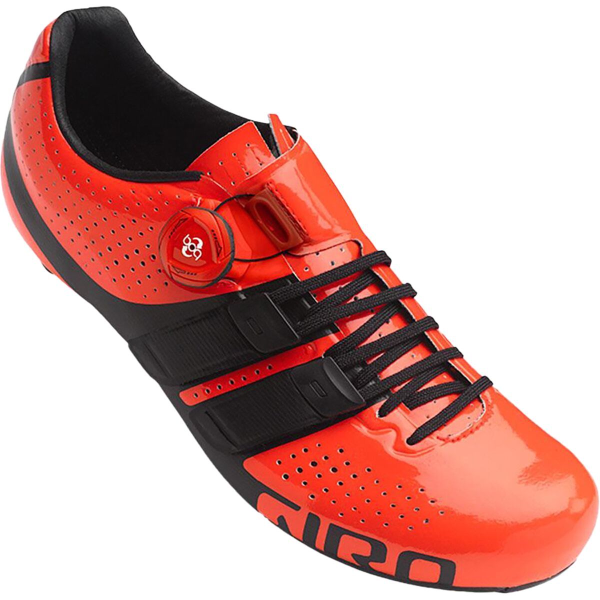 Giro Factor Techlace Road Cycling Shoes Vermillion/Black, 39.5