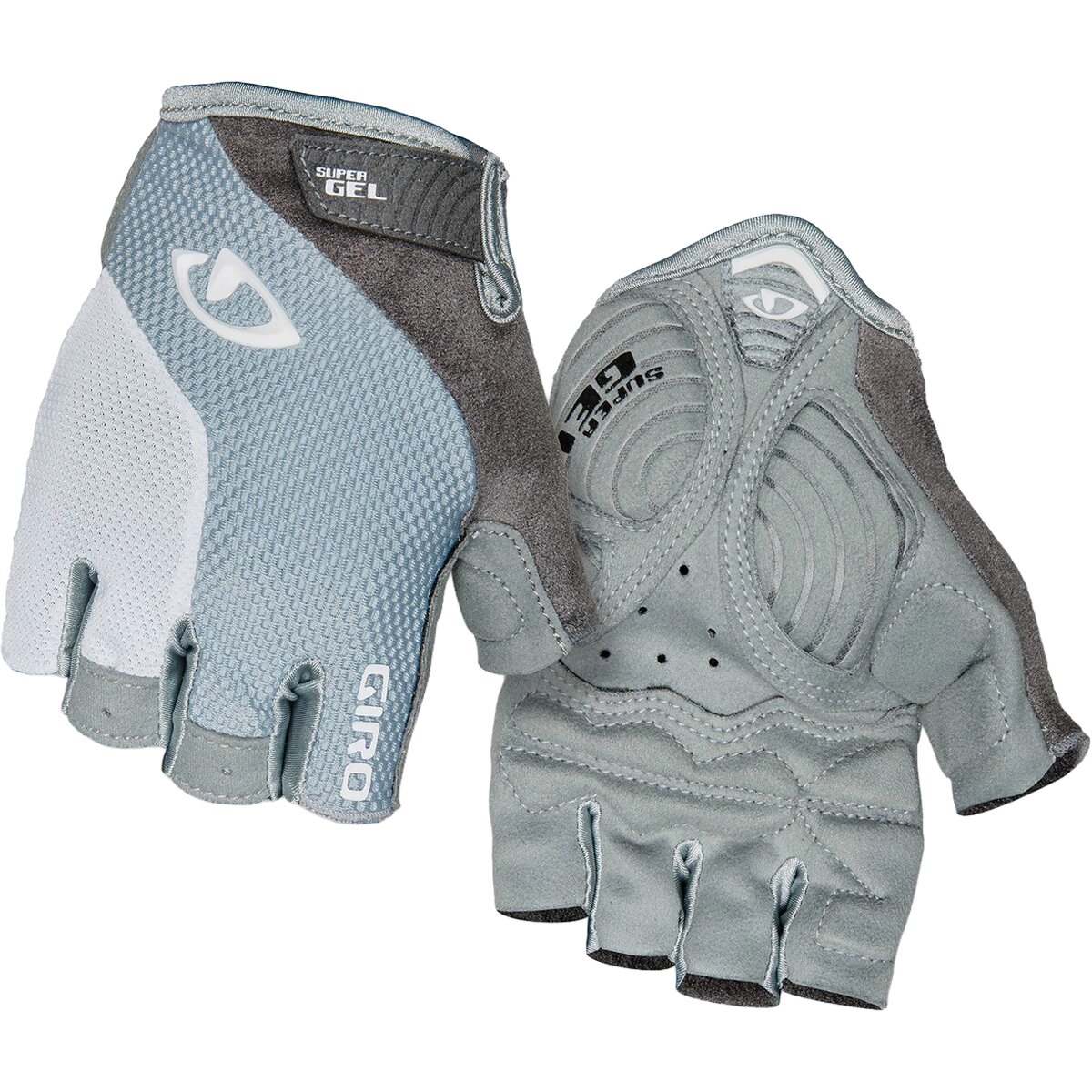 Giro Women's Strada Massa Supergel Glove in Titanium / Gray White - Size: Medium
