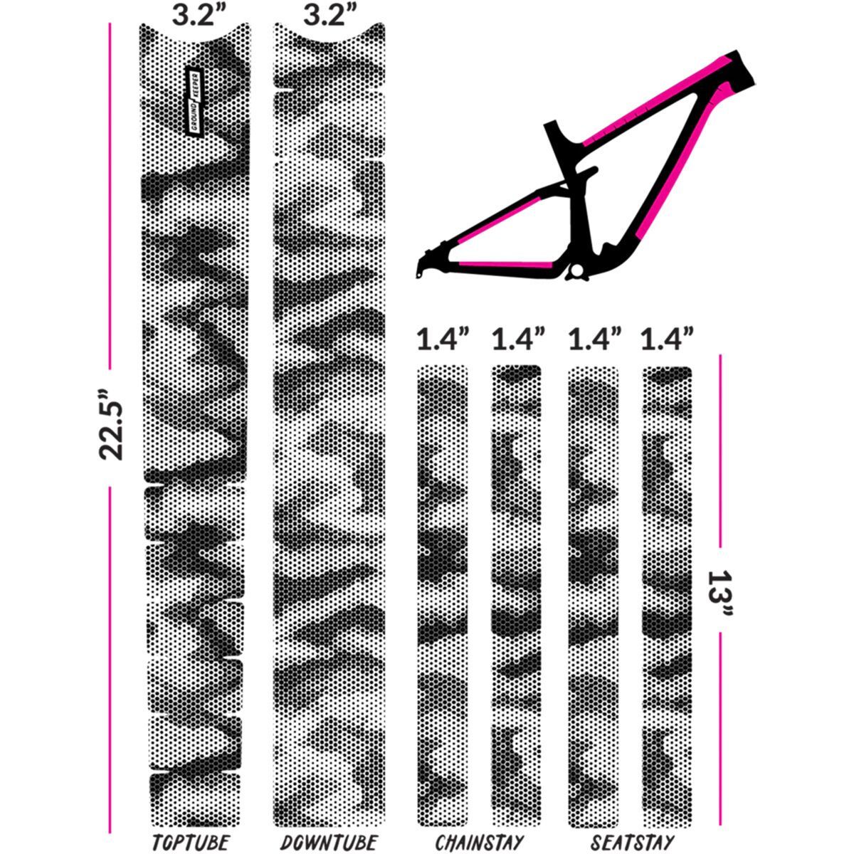 Ground Keeper Frame Keeper Halftone Camo/Glossy, One Size