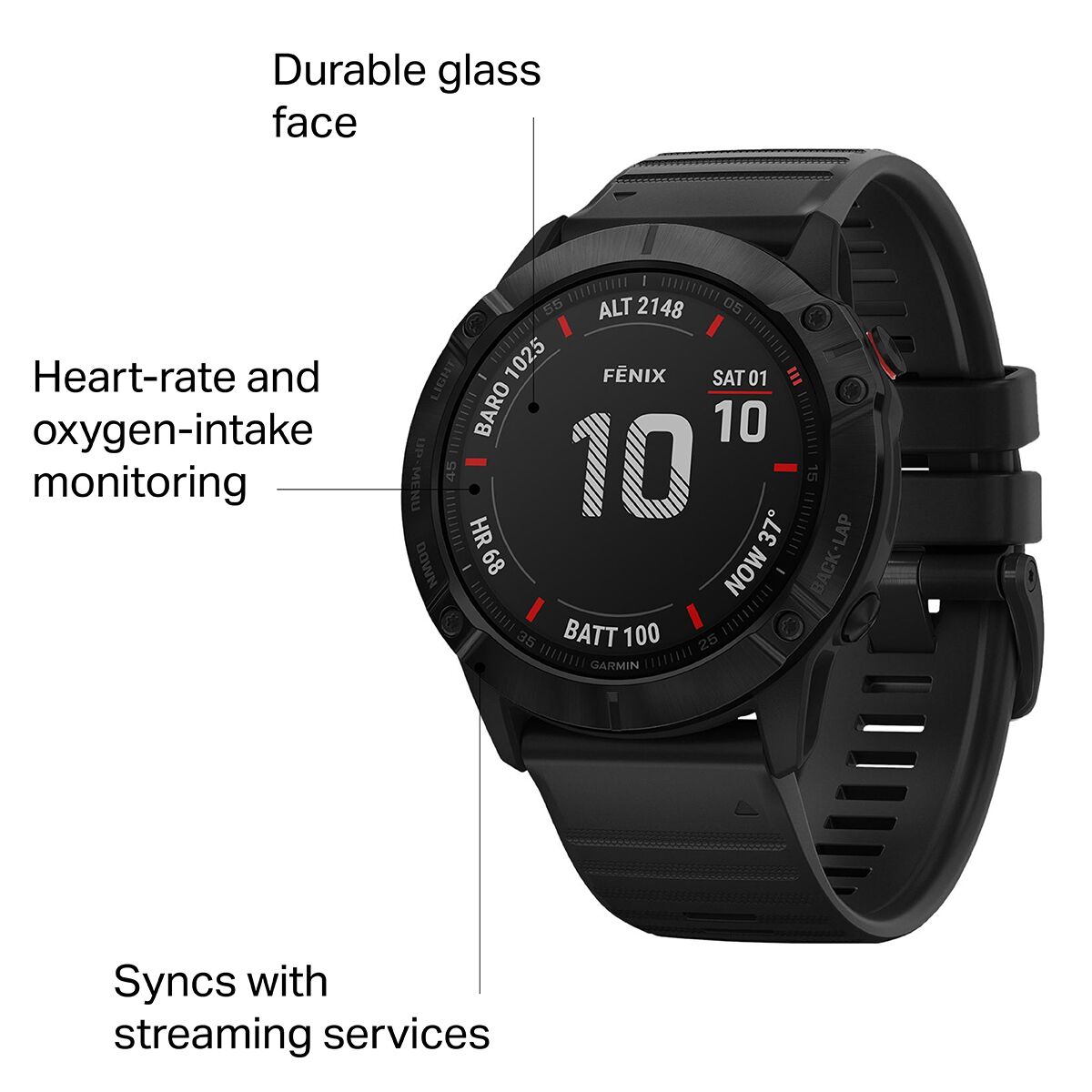 Garmin Fenix 6 Pro Glass Heart Rate Monitor Men