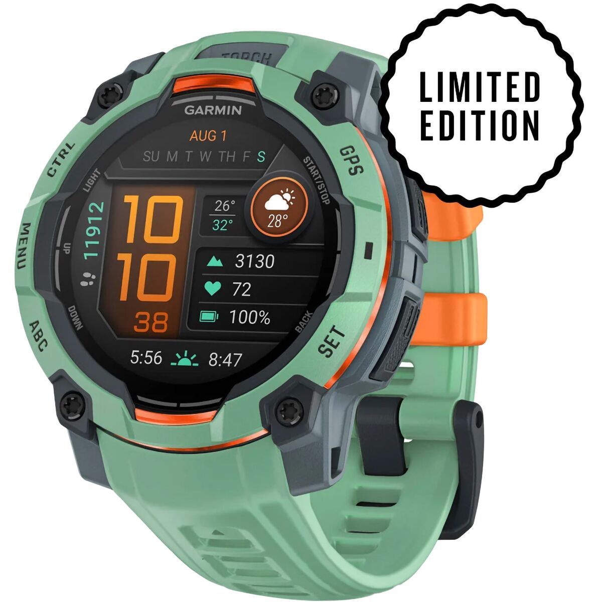 Garmin Instinct 3 AMOLED Sport Watch Neo Tropic/Neo Tropic, 45mm