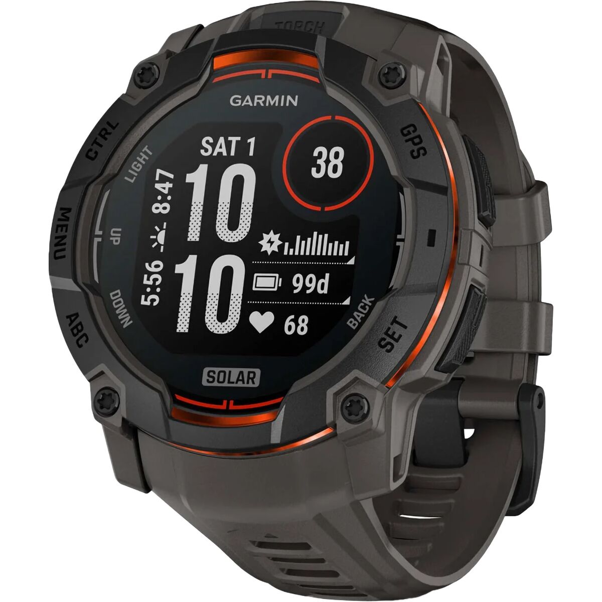 Garmin Instinct 3 Solar Sport Watch Black/Charcoal, 50mm