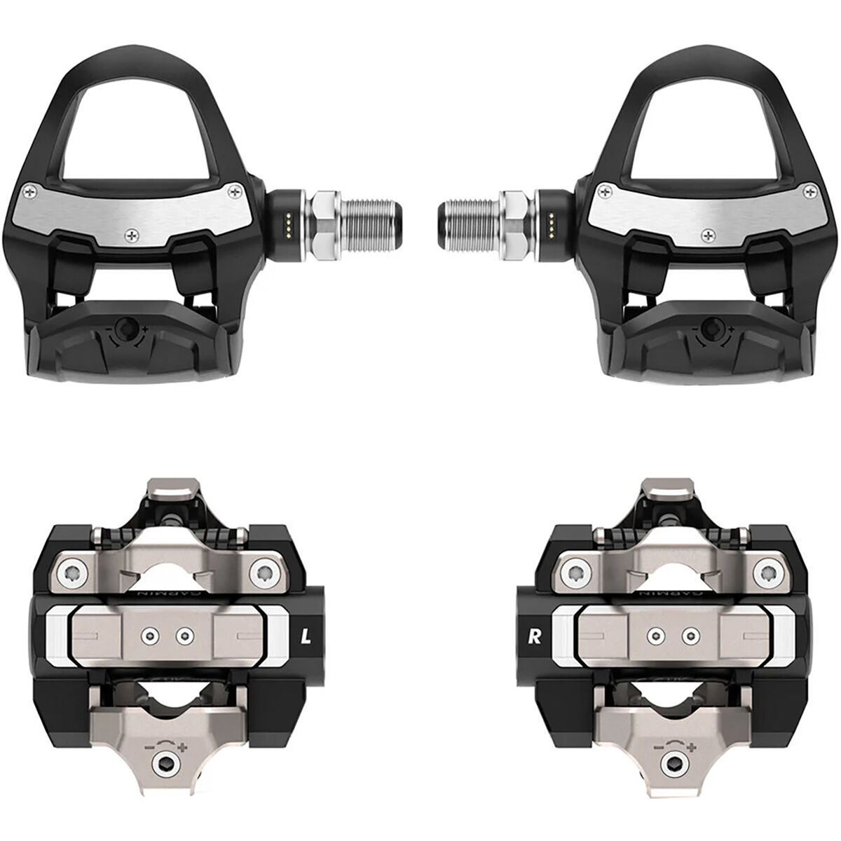 Garmin Rally RK/XC210 Power Clipless Pedals Bundle Black, Dual-Sided