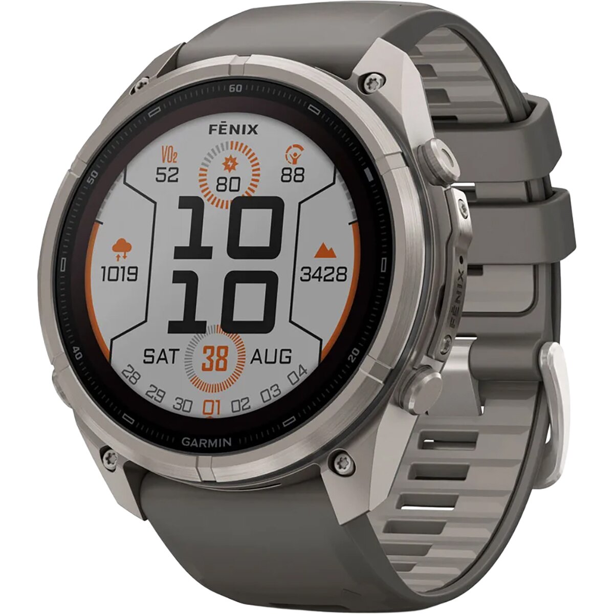 Garmin Fenix 9 Pro Solar Sport Watch Titanium/Pebble Gray, 47mm