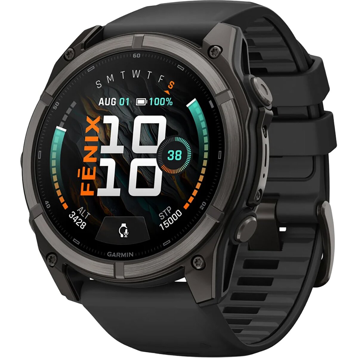 Garmin Fenix 9 Sport Watch Carbon Gray DLC/Black, 51mm