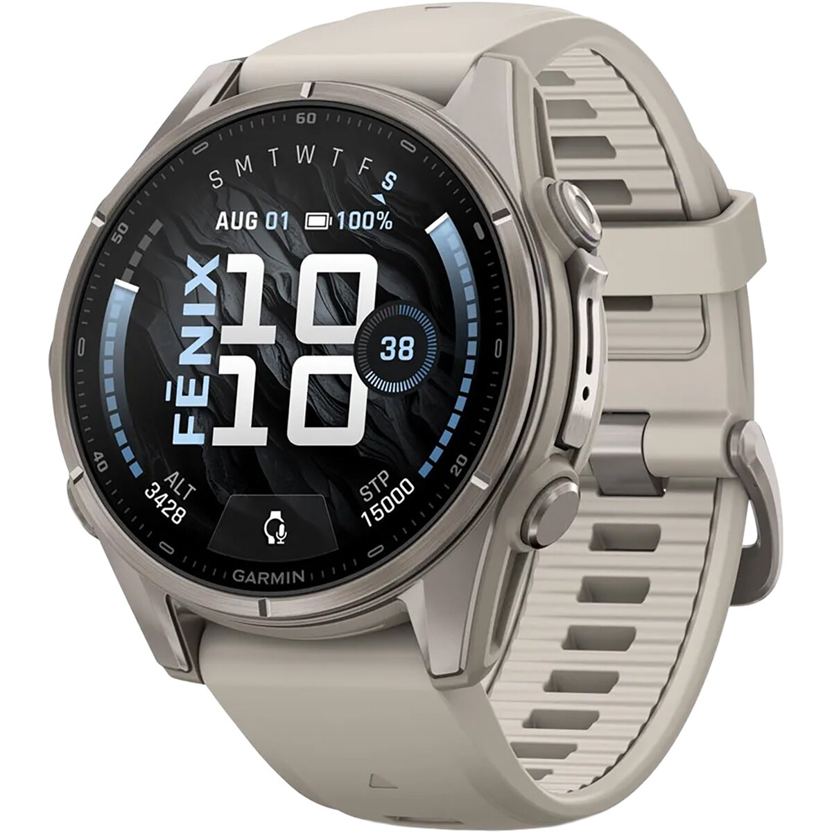 Garmin Fenix 9 Sport Watch Titanium/Fog Gray, 43mm