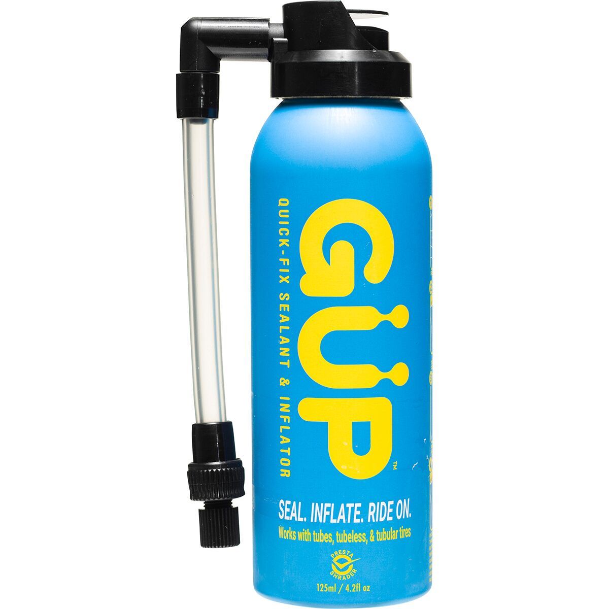 Gup Industries GUP Industries Kwiki Inflator & Sealant Hose Top (Presta/Schrader), 125ml