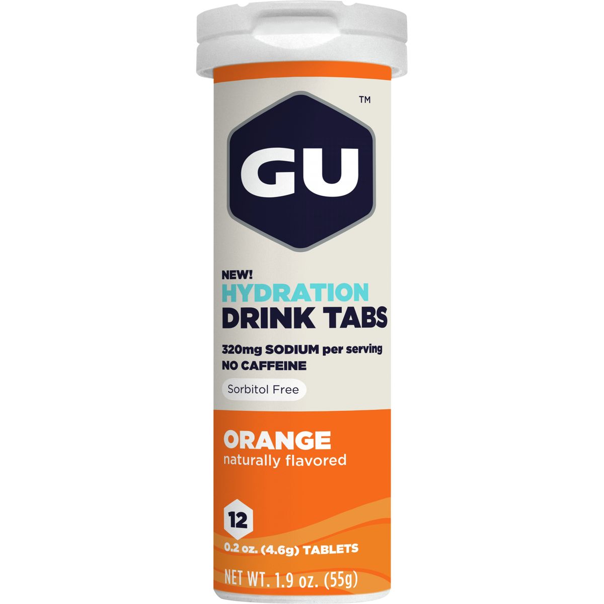 Gu Sports | Electolyte Drink Tablets - 8 Box | Orange | 8 Tube Box