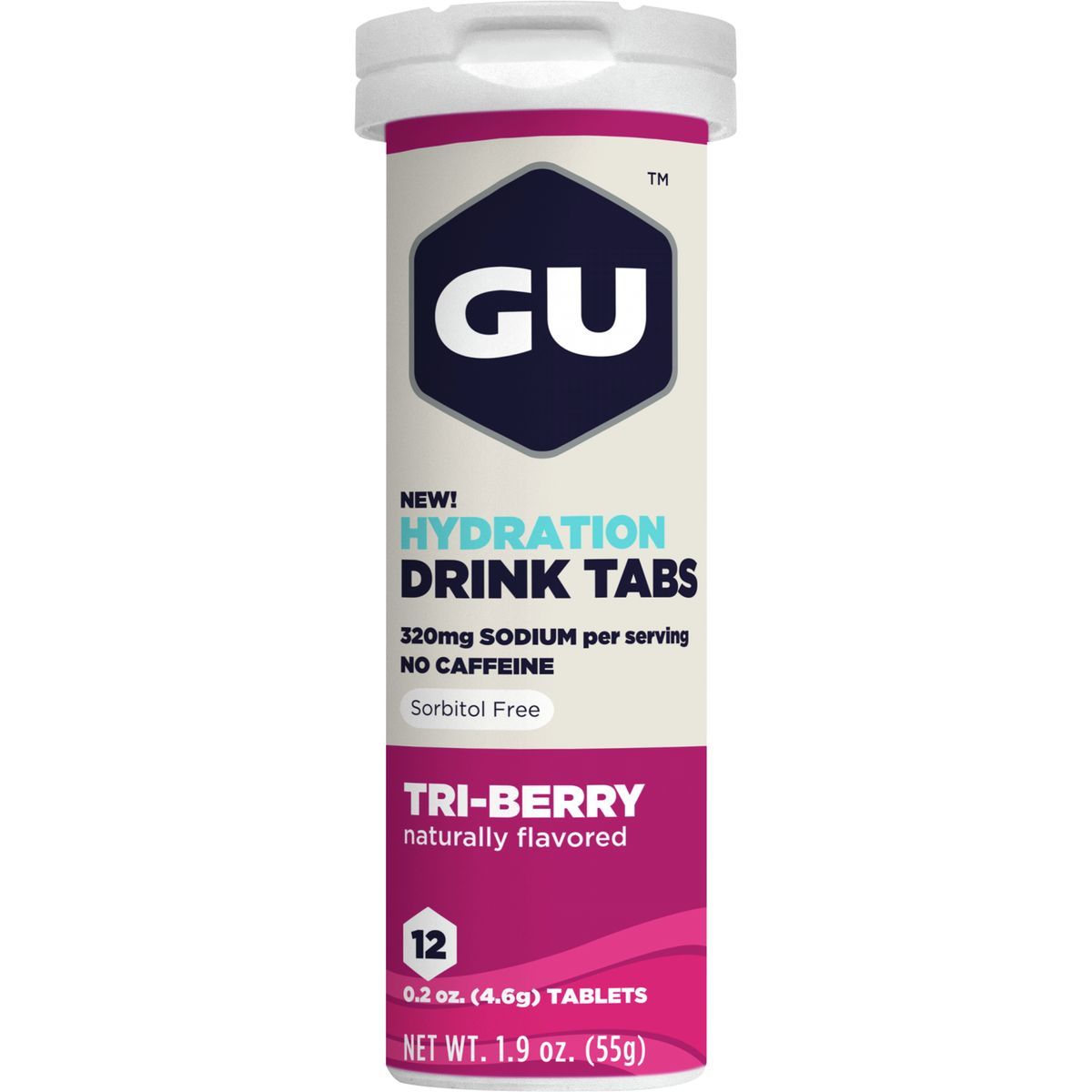 Gu GU Hydration Drink Tabs - 8 Tube Pack Tri-Berry, 8tubes/box