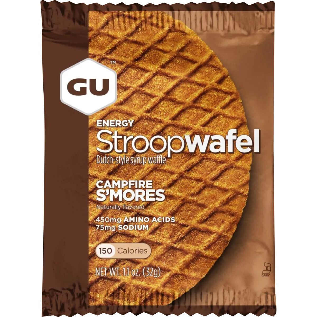 Gu GU Energy Stroopwafel - 16-Pack Campfire S'Mores, One Size