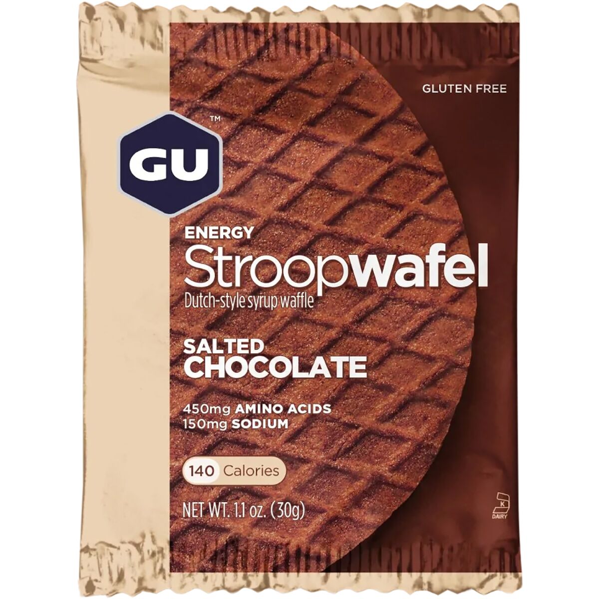 GU Energy Stroopwafel - 16-Pack Salted Chocolate, One Size