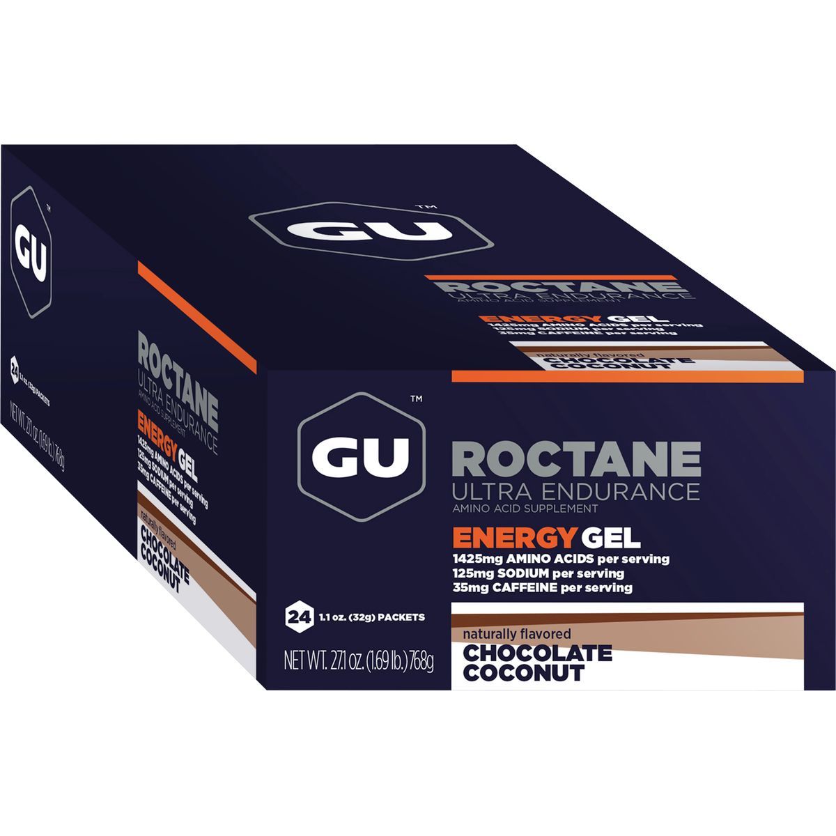 Gu GU Roctane Energy Gel - 24 Pack Chocolate Cconut, One Size