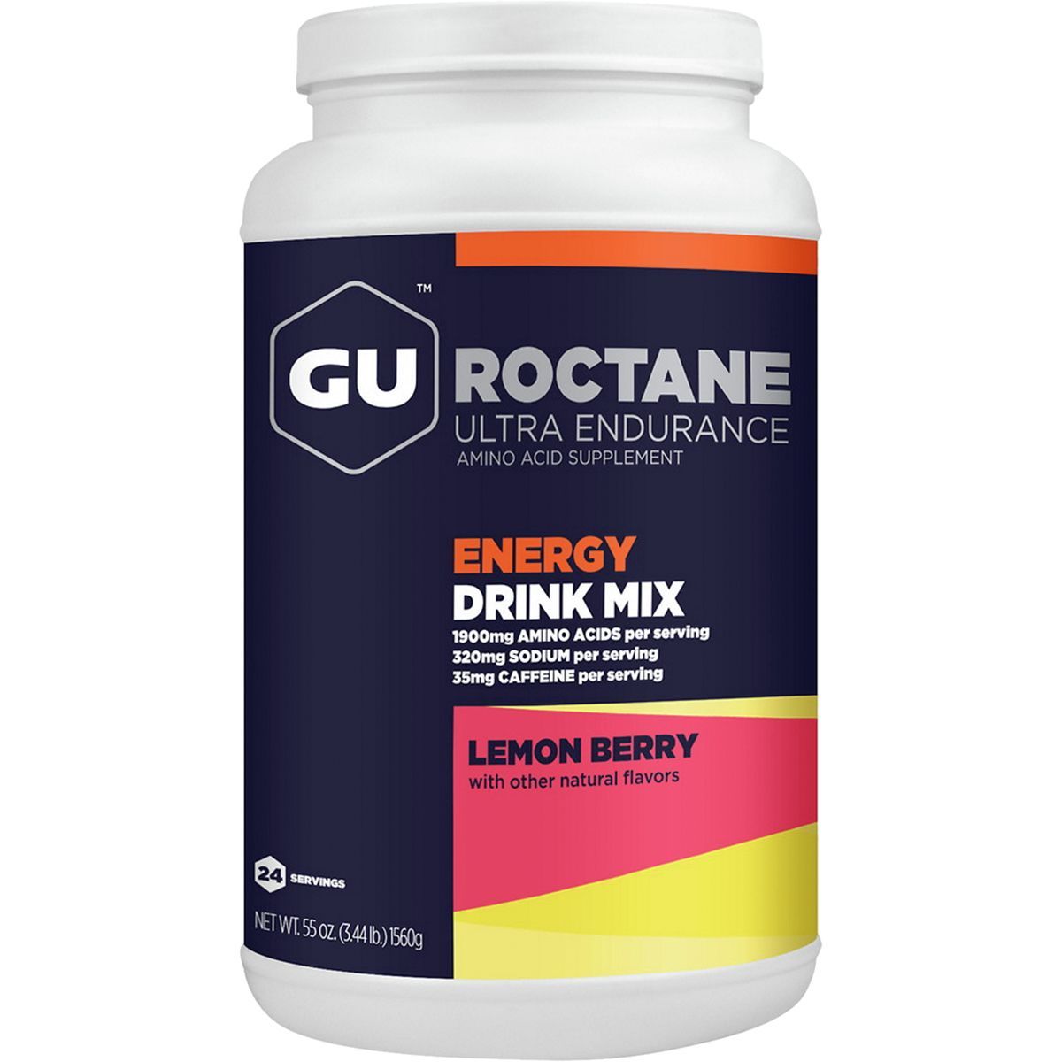 Gu GU Roctane Energy Drink - 24 Serving Canister Lemon Berry, One Size