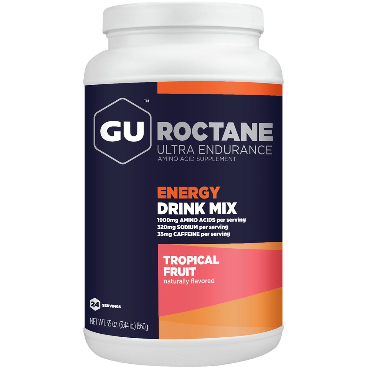 Gu Sports | Roctane Energy Drink - 24 Serving Tropical Fruit, 24 Serving