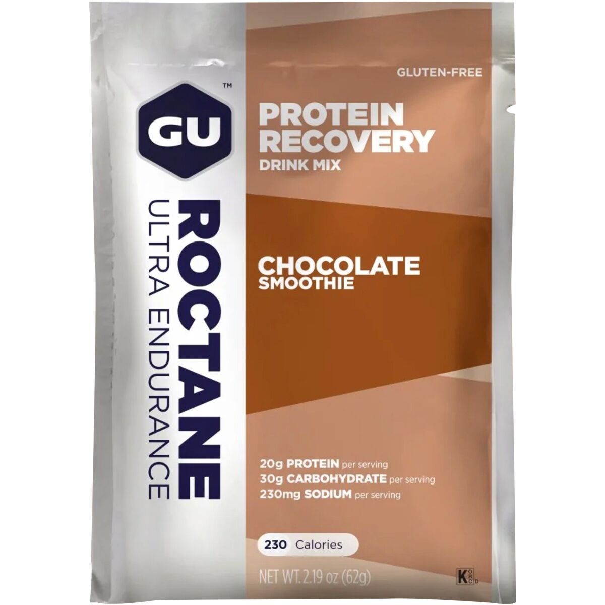GU Roctane Recovery Drink Mix Chocolate Smoothie, 10 Pack