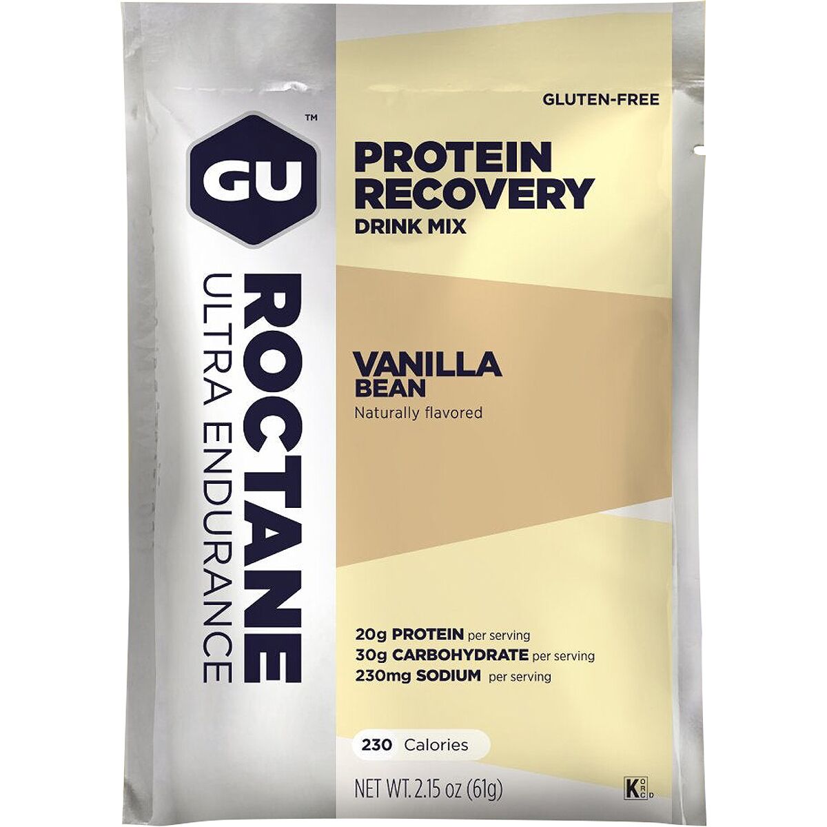 GU Roctane Recovery Drink Mix Vanilla Bean, 10 Pack
