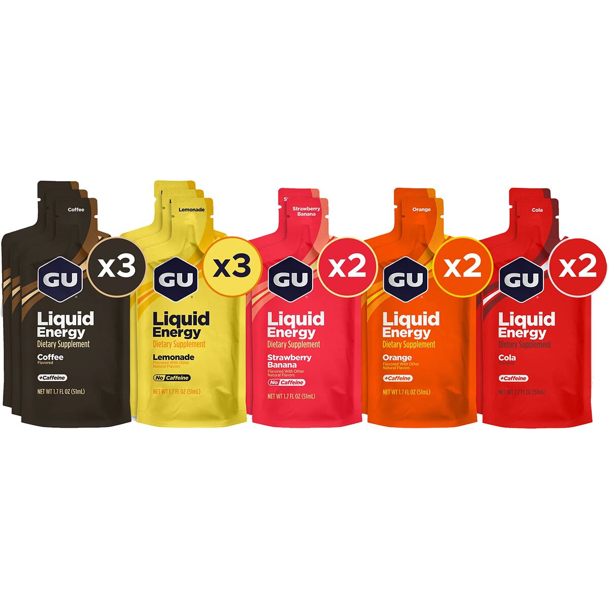 Gu GU Liquid Energy Mixed Box Variety, 12ct. Box