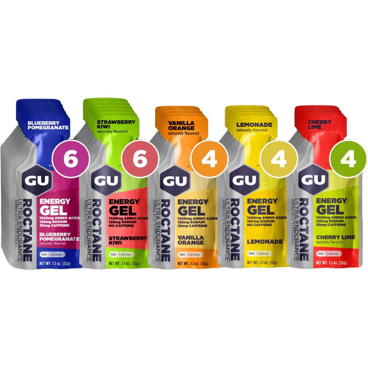 Gu GU Roctane Gel Mixed Box Variety, 24ct. Box