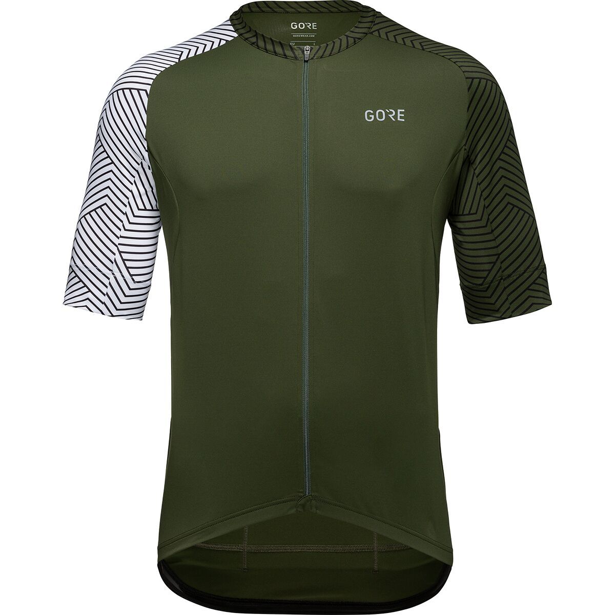 GOREWEAR C5 Optiline Jersey - Men's Utility Green/White, US S/EU M