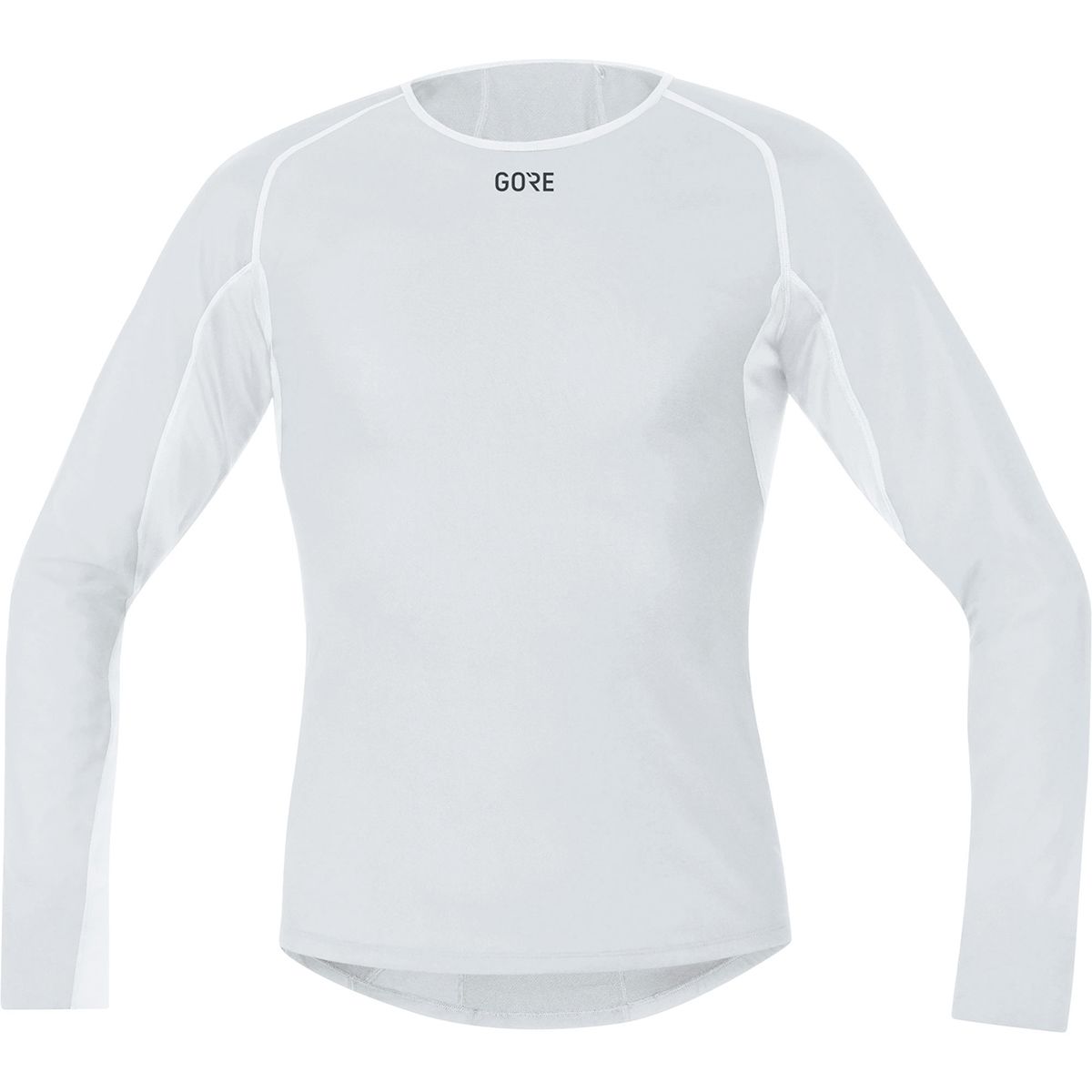 GOREWEAR GOREWEAR Windstopper Base Layer Thermo Long-Sleeve Shirt - Men's Light Grey/White, US L/EU XL