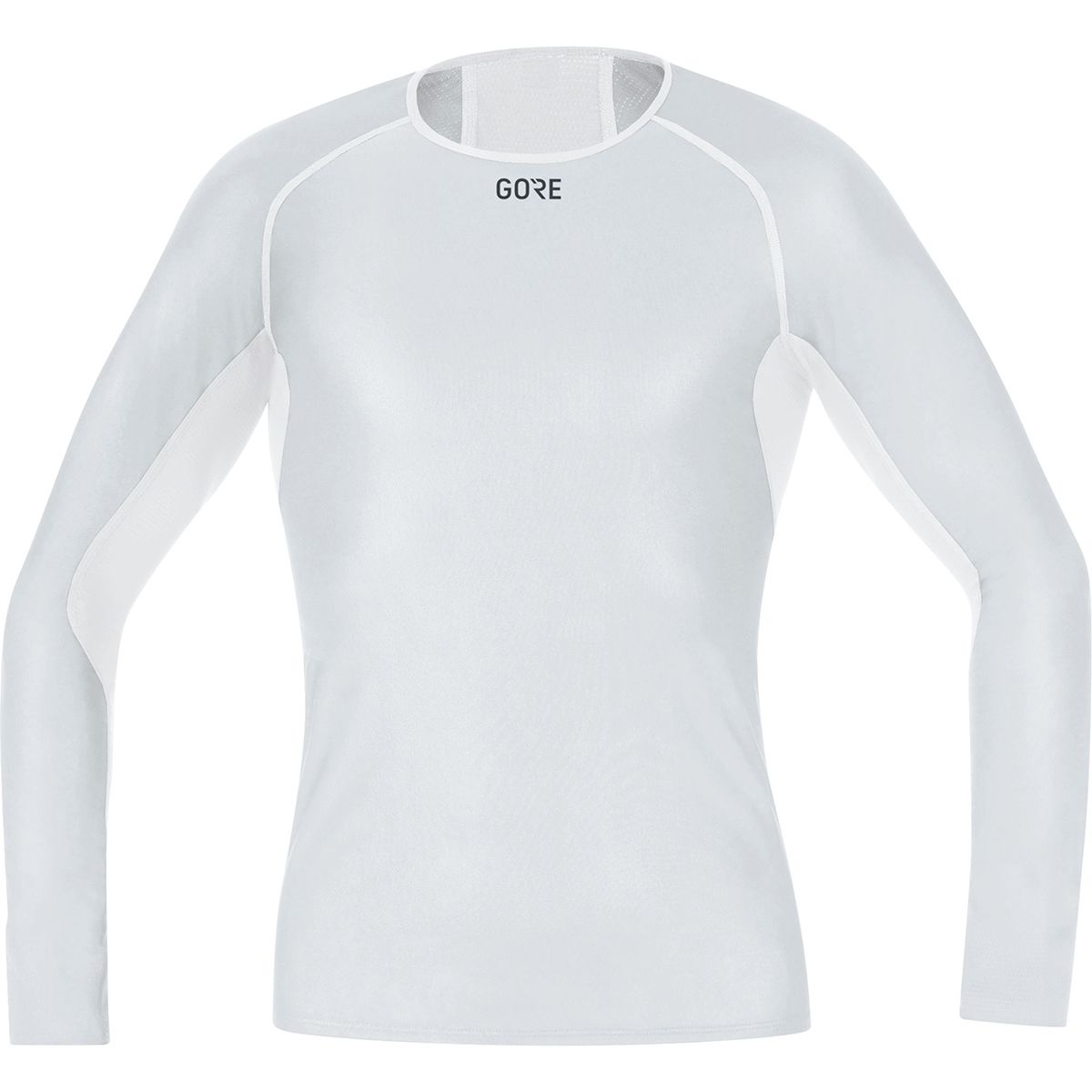 GOREWEAR GOREWEAR Windstopper Base Layer Long Sleeve Shirt - Men's Light Grey/White, US S/EU M