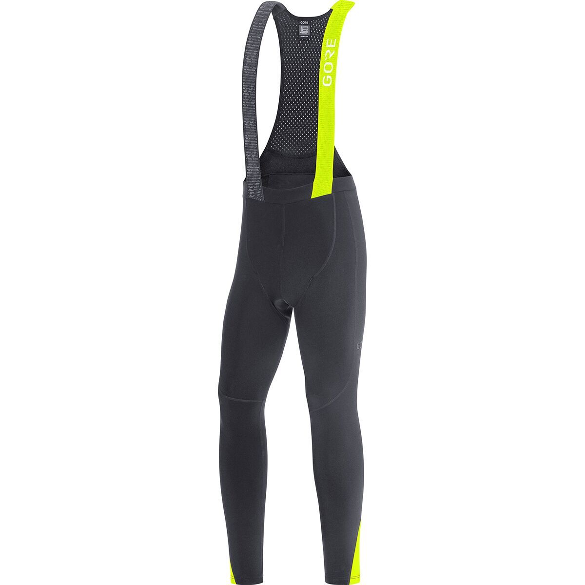 GOREWEAR GOREWEAR C5 Thermo Bib Tights+ - Men's Black/Neon Yellow, US XS/EU S