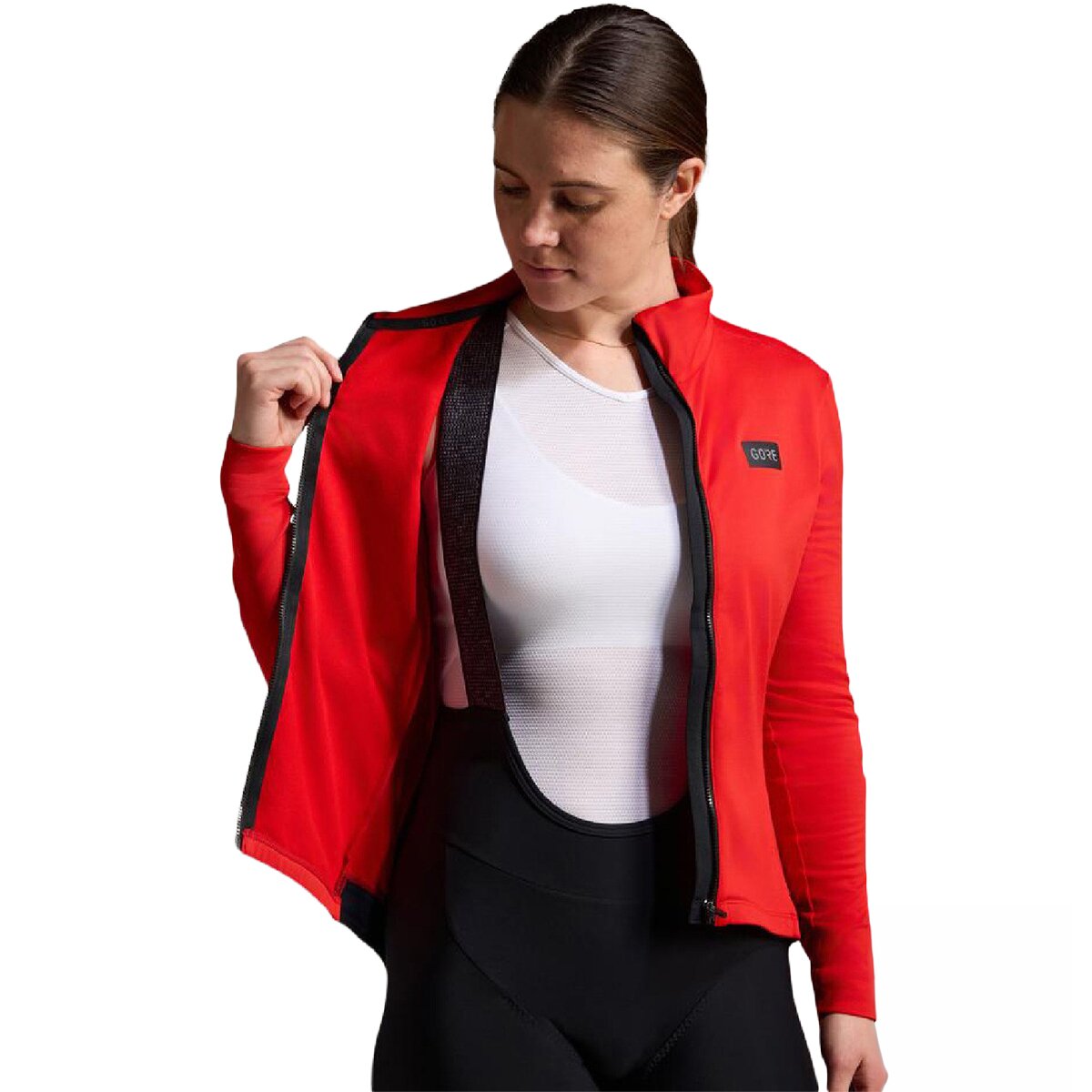 GOREWEAR GOREWEAR Progress Thermo Long-Sleeve Jersey - Women's Lab Red, M/8-10