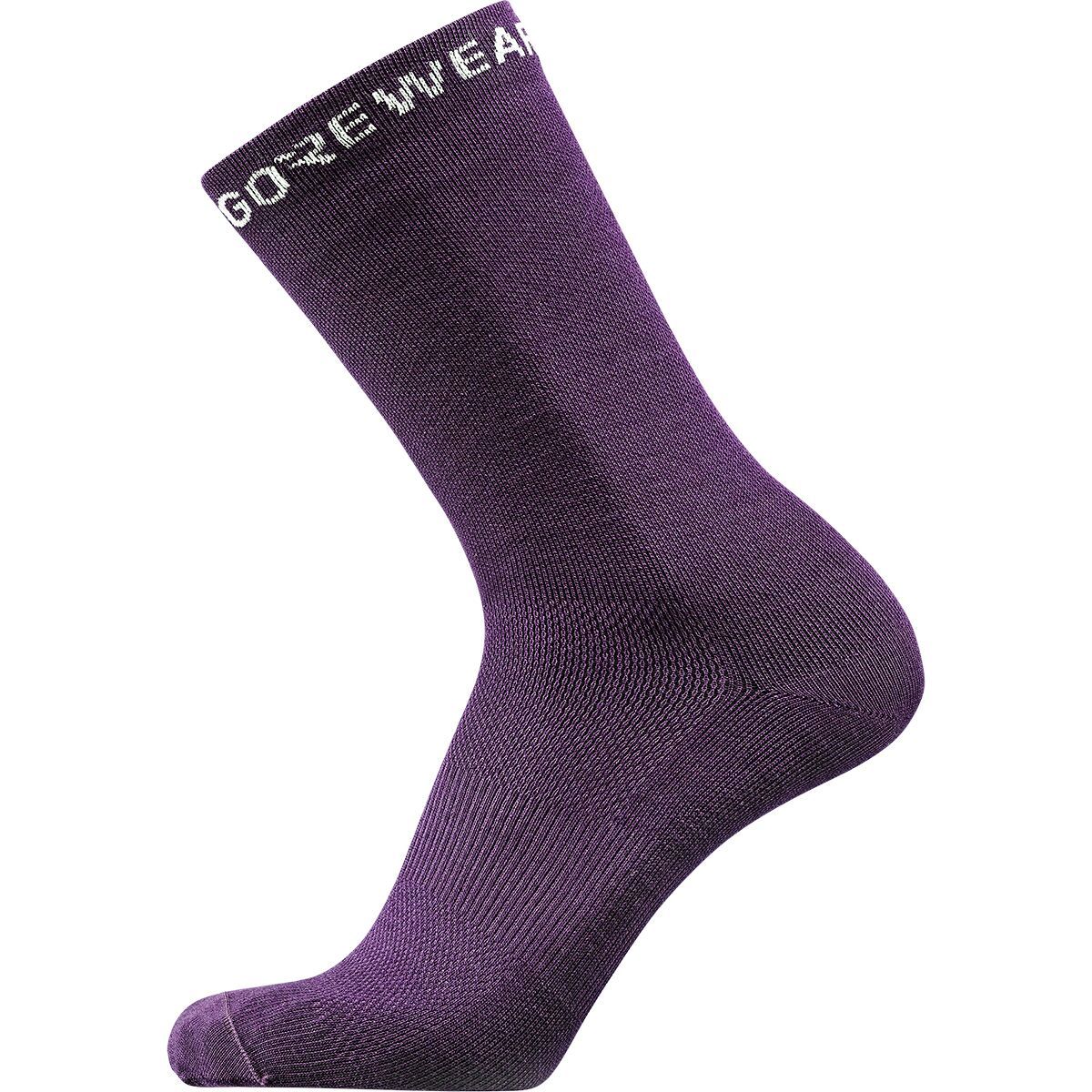GOREWEAR Essential Merino Socks Purple Indigo, 8.0-9.5 - Men's